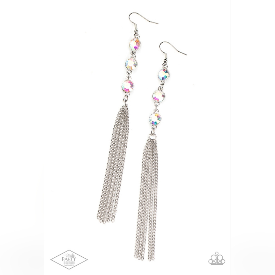 Paparazzi Moved To Tiers- Multi-Color, Fish Hook Earrings